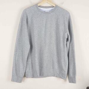 Brooks Brothers Cotton Blend Gray Crew Neck Sweatshirt Mens Sz S